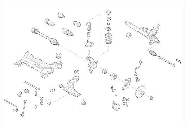 Delphi OE-SKOD-000007907-F - Подвеска колеса avtokuzovplus.com.ua