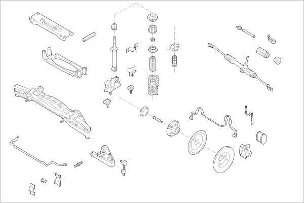 Delphi OE-SMAR-000014661-F - Підвіска колеса autocars.com.ua