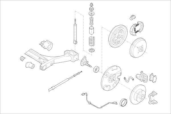 Delphi OE-VW-000001902-R - Підвіска колеса autocars.com.ua