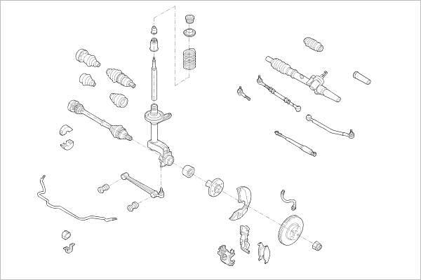 Delphi OE-VW-000001959-F - Підвіска колеса autocars.com.ua
