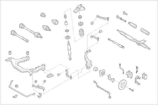 Delphi OE-VW-000005727-F - Підвіска колеса autocars.com.ua