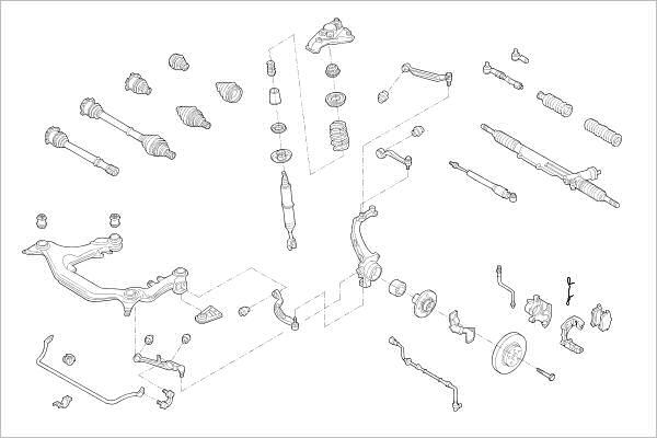 Delphi OE-VW-000015119-F - Підвіска колеса autocars.com.ua