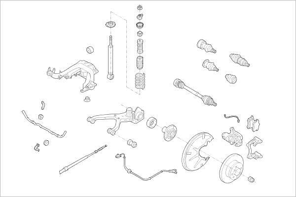 Delphi OE-VW-000005944-R - Підвіска колеса autocars.com.ua