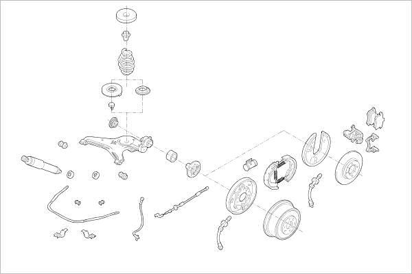 Delphi OE-VW-000006318-R - Підвіска колеса autocars.com.ua
