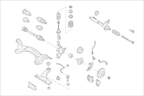 Delphi OE-VW-000013108-F - Подвеска колеса avtokuzovplus.com.ua