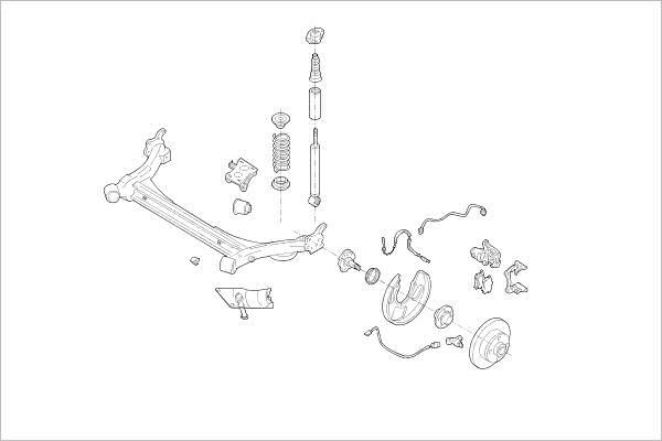 Delphi OE-VW-000011605-R - Подвеска колеса avtokuzovplus.com.ua