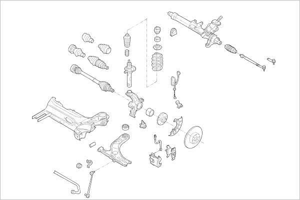 Delphi OE-VW-000015759-F - Підвіска колеса autocars.com.ua
