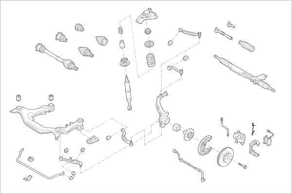 Delphi OE-VW-000017874-F - Подвеска колеса avtokuzovplus.com.ua