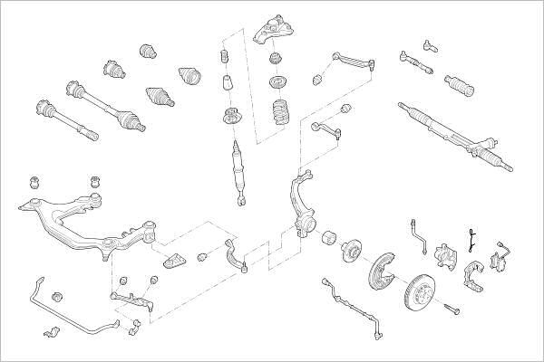 Delphi OE-VW-000015416-F - Подвеска колеса avtokuzovplus.com.ua