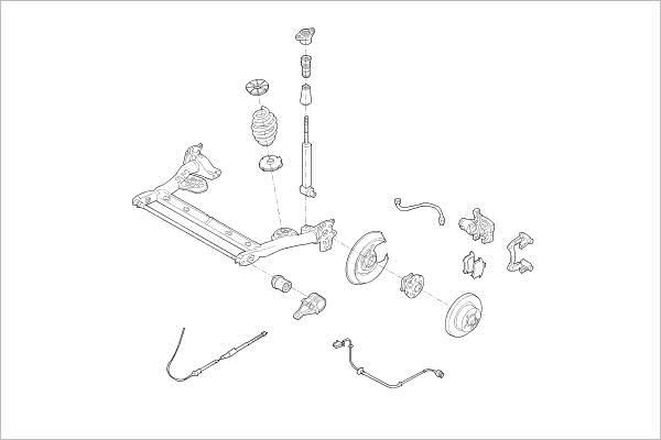 Delphi OE-VW-000015416-R - Подвеска колеса avtokuzovplus.com.ua