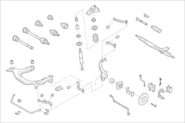 Delphi OE-VW-000016310-F - Підвіска колеса autocars.com.ua