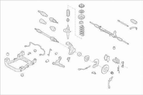 Delphi OE-VW-000017368-F - Підвіска колеса autocars.com.ua