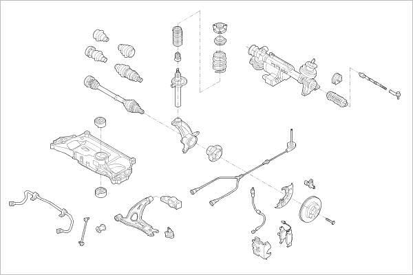 Delphi OE-VW-000017278-F - Підвіска колеса autocars.com.ua