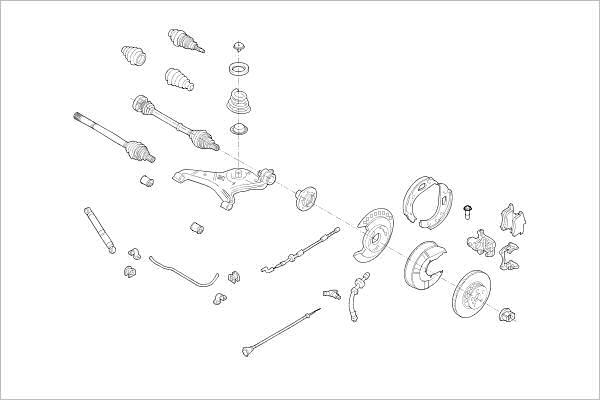 Delphi OE-VW-000018192-R - Підвіска колеса autocars.com.ua
