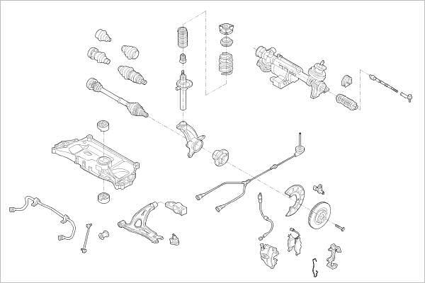 Delphi OE-VW-000018384-F - Підвіска колеса autocars.com.ua