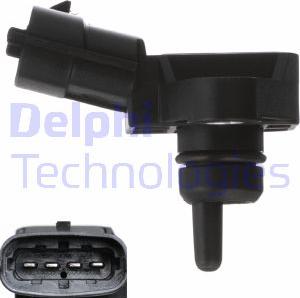 Delphi PS10221 - Датчик, тиск у впускний трубі autocars.com.ua