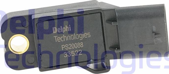 Delphi PS20088-12B1 - Датчик, тиск у впускний трубі autocars.com.ua