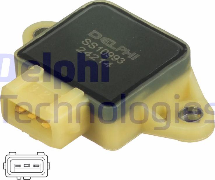 Delphi SS10993-12B1 - Датчик, положення дросельної заслінки autocars.com.ua