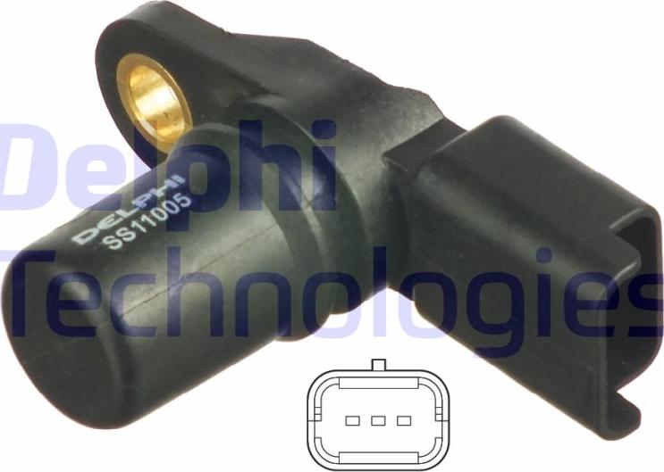 Delphi SS11005 - Датчик, положення розподільного валу autocars.com.ua