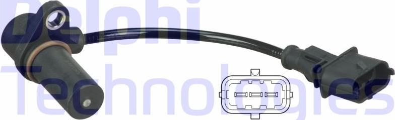 Delphi SS11052 - Датчик імпульсів, колінчастий вал autocars.com.ua