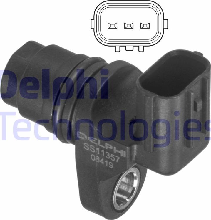 Delphi SS11357 - Датчик, положення розподільного валу autocars.com.ua