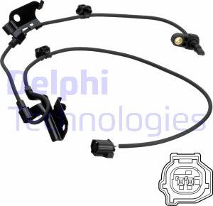 Delphi SS20466 - Датчик ABS, частота обертання колеса autocars.com.ua