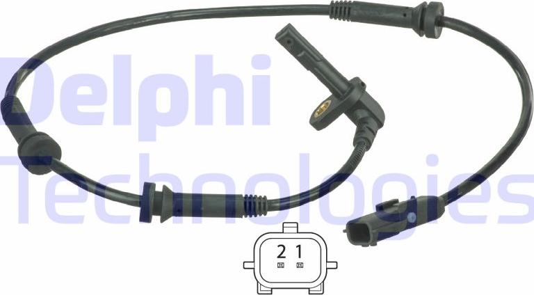 Delphi SS20473 - Датчик ABS, частота обертання колеса autocars.com.ua