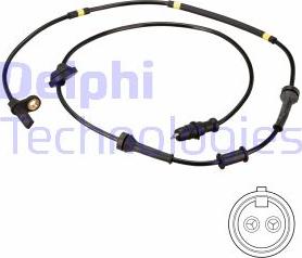 Delphi SS20481 - Датчик ABS, частота обертання колеса autocars.com.ua