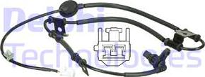 Delphi SS20509 - Датчик ABS, частота обертання колеса autocars.com.ua