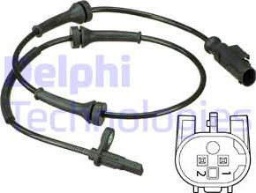Delphi SS20540 - Датчик ABS, частота вращения колеса avtokuzovplus.com.ua