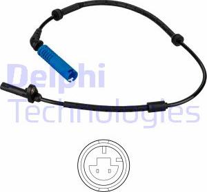 Delphi SS20546 - Датчик ABS, частота обертання колеса autocars.com.ua