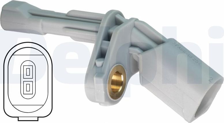 Delphi SS20571 - Датчик ABS, частота обертання колеса autocars.com.ua
