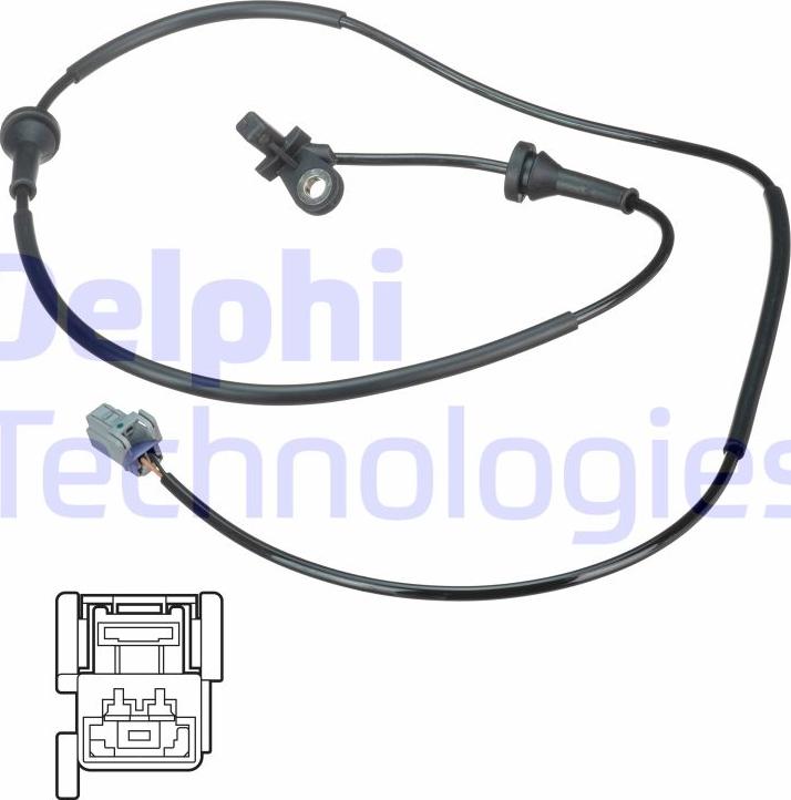 Delphi SS20580 - Датчик ABS, частота обертання колеса autocars.com.ua