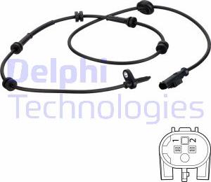 Delphi SS20638 - Датчик ABS, частота обертання колеса autocars.com.ua