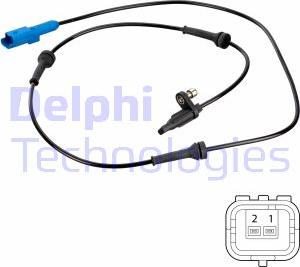 Delphi SS20674 - Датчик ABS, частота обертання колеса autocars.com.ua