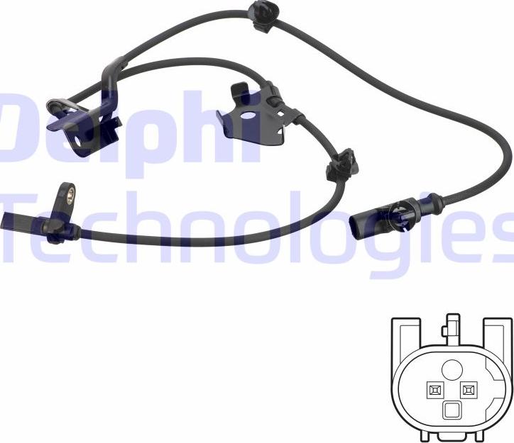 Delphi SS20753 - Датчик ABS, частота обертання колеса autocars.com.ua