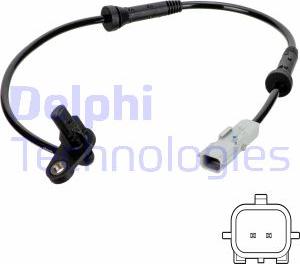 Delphi SS20758 - Датчик ABS, частота обертання колеса autocars.com.ua