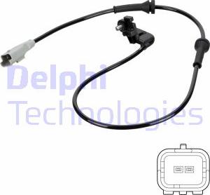 Delphi SS20763 - Датчик ABS, частота вращения колеса avtokuzovplus.com.ua