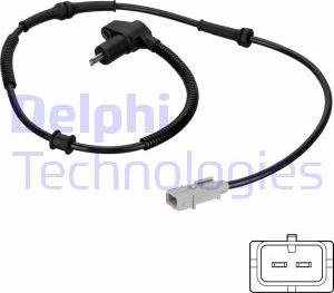 Delphi SS20811 - Датчик ABS, частота обертання колеса autocars.com.ua