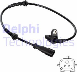 Delphi SS20812 - Датчик ABS, частота обертання колеса autocars.com.ua