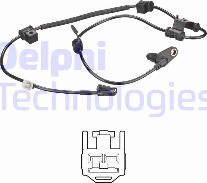 Delphi SS21039 - Датчик ABS, частота обертання колеса autocars.com.ua
