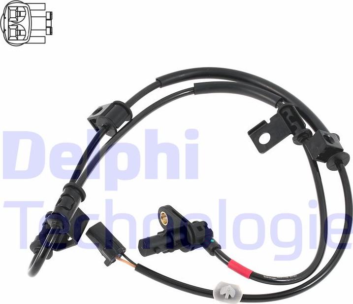 Delphi SS21142-12B1 - Датчик ABS, частота вращения колеса avtokuzovplus.com.ua