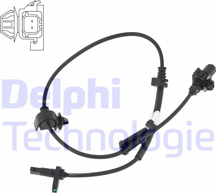 Delphi SS21203-12B1 - Датчик ABS, частота обертання колеса autocars.com.ua