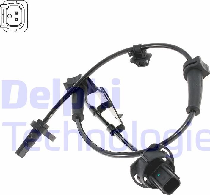 Delphi SS21226-12B1 - Датчик ABS, частота обертання колеса autocars.com.ua