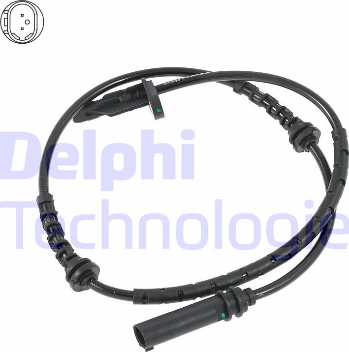 Delphi SS21280-12B1 - Датчик ABS, частота вращения колеса avtokuzovplus.com.ua