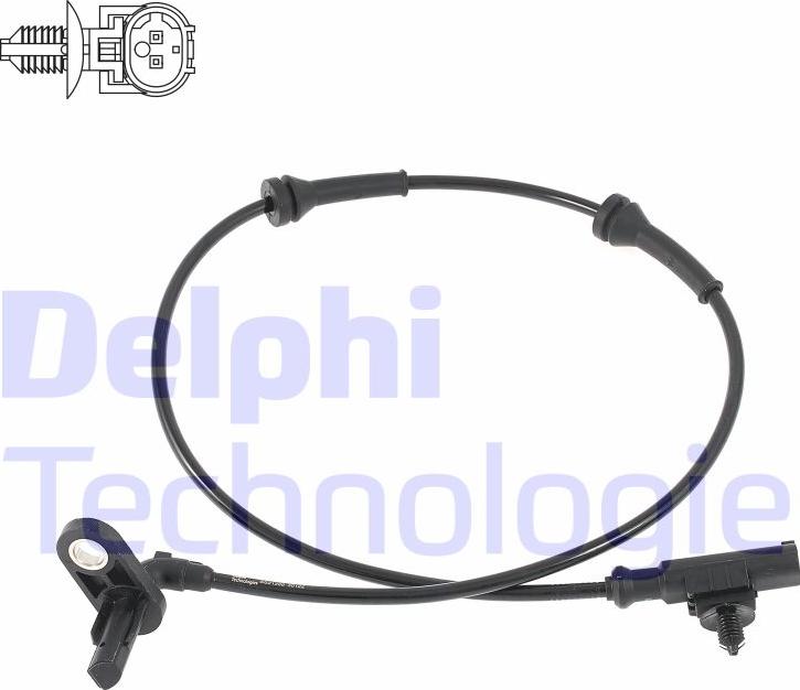 Delphi SS21286-12B1 - Датчик ABS, частота обертання колеса autocars.com.ua