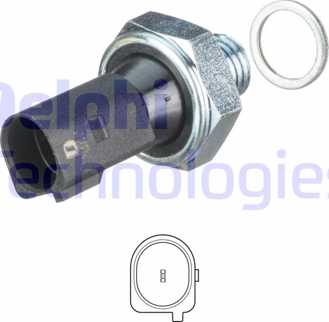 Delphi SW90056 - Датчик, тиск масла autocars.com.ua
