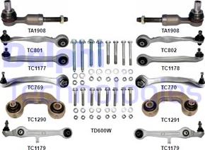 Delphi TC1500KIT-11B1 - Ремкомплект, поперечний важіль підвіски autocars.com.ua