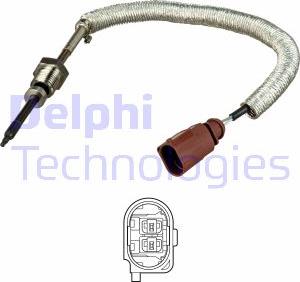 Delphi TS30145 - Датчик, температура выхлопных газов avtokuzovplus.com.ua