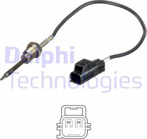 Delphi TS30151 - Датчик, температура выхлопных газов avtokuzovplus.com.ua